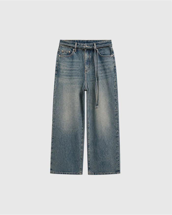 BELT DENIM JEANS