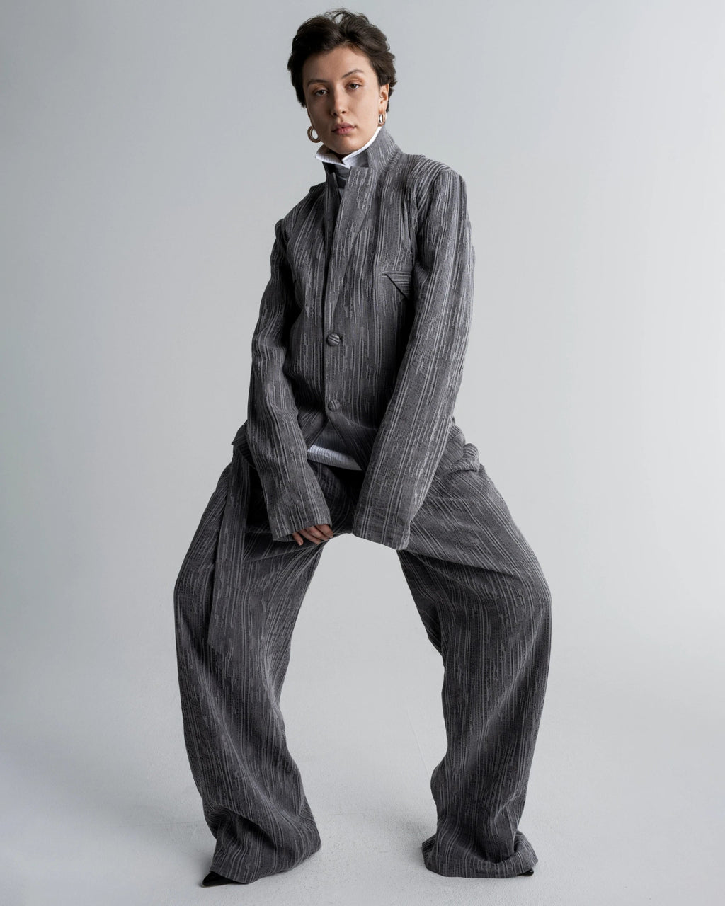 BAGGY FLARE PANTS - WILLIAM FAN