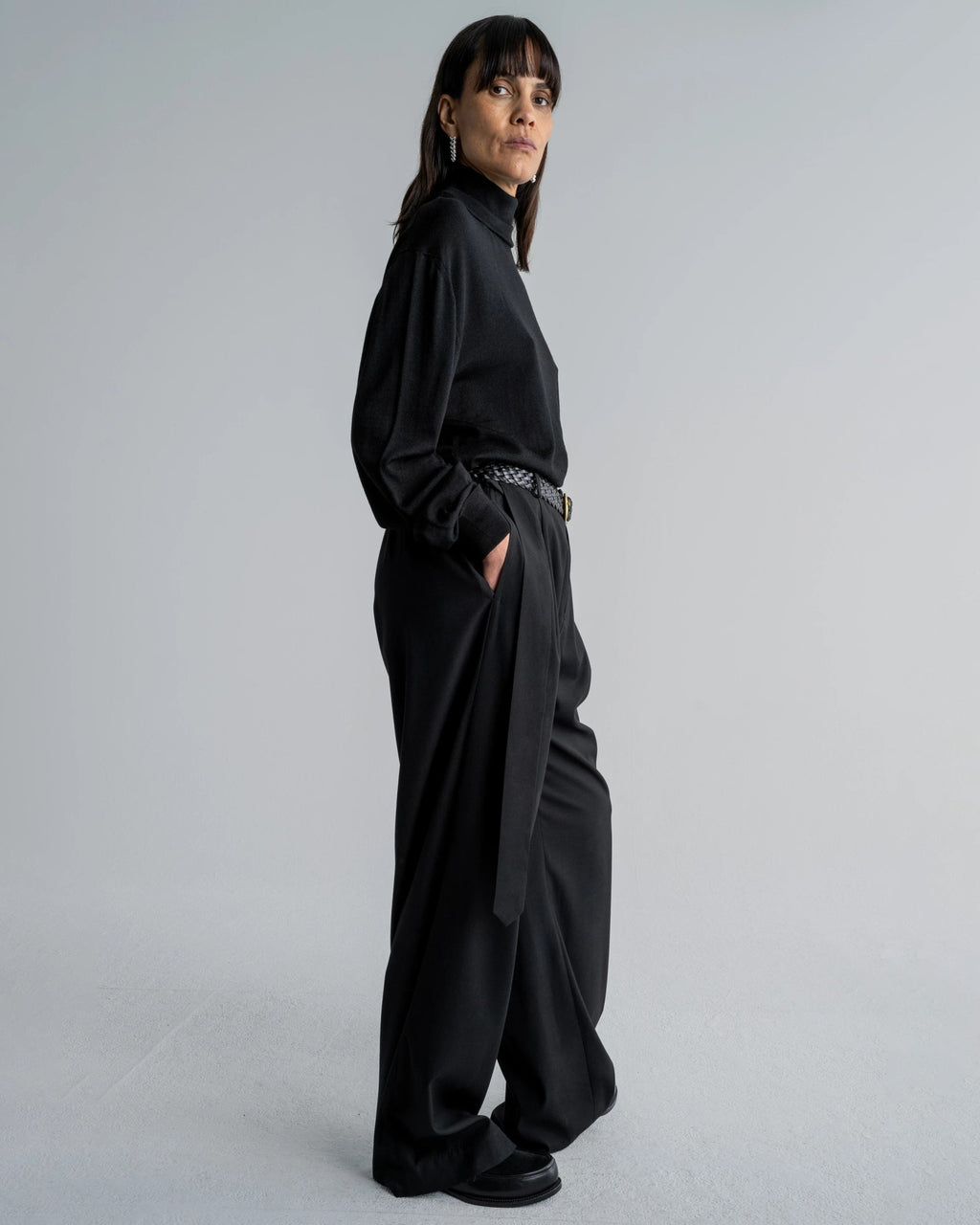 BAGGY FLARE PANTS - WILLIAM FAN