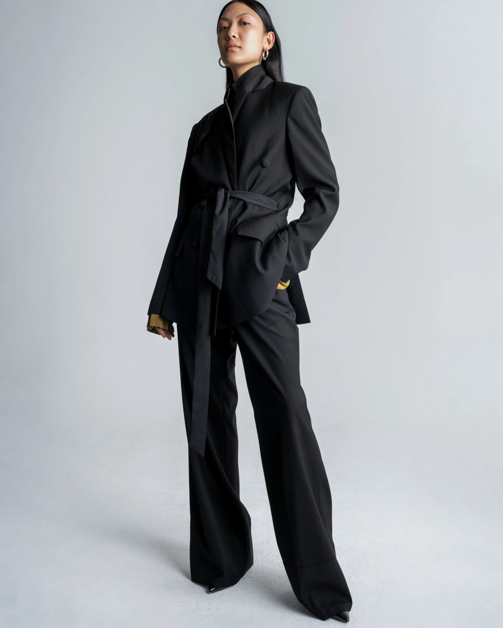 DOUBLE BREASTED BLAZER - WILLIAM FAN