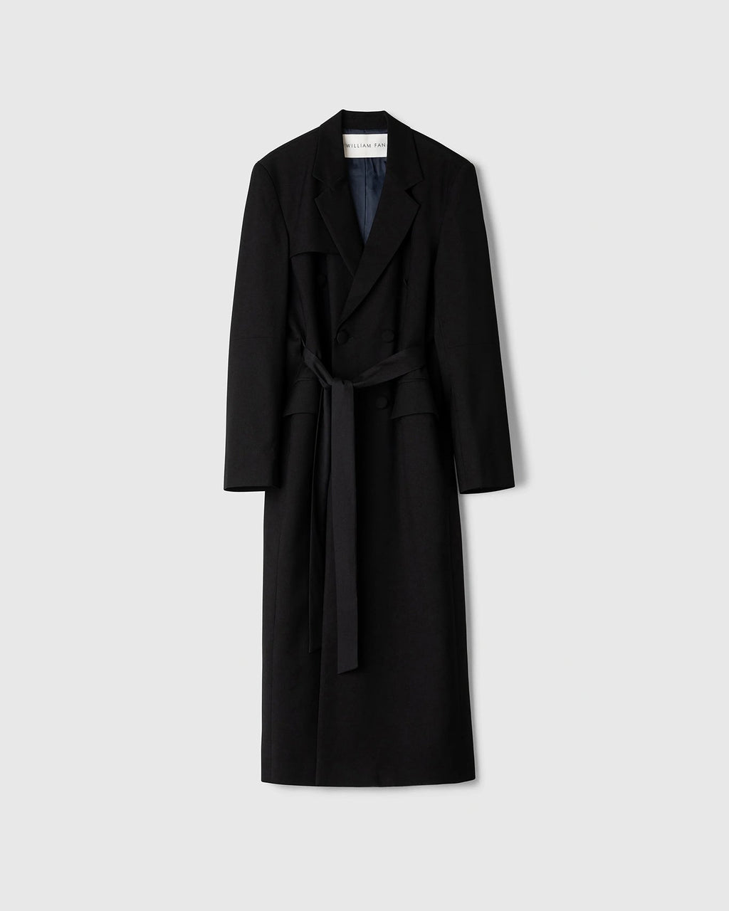 DOUBLE BREASTED COAT - WILLIAM FAN