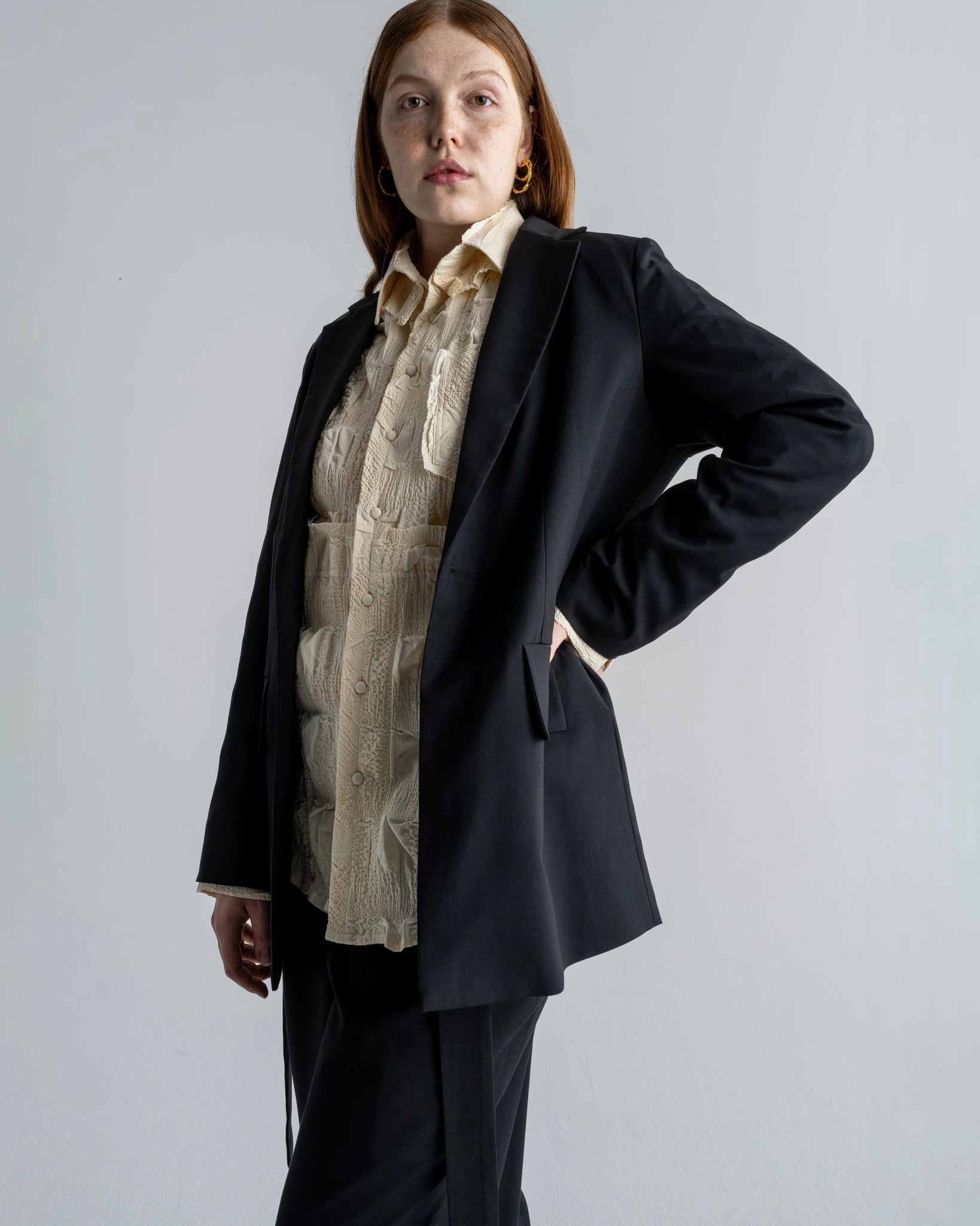 ONE BUTTON BLAZER - WILLIAM FAN