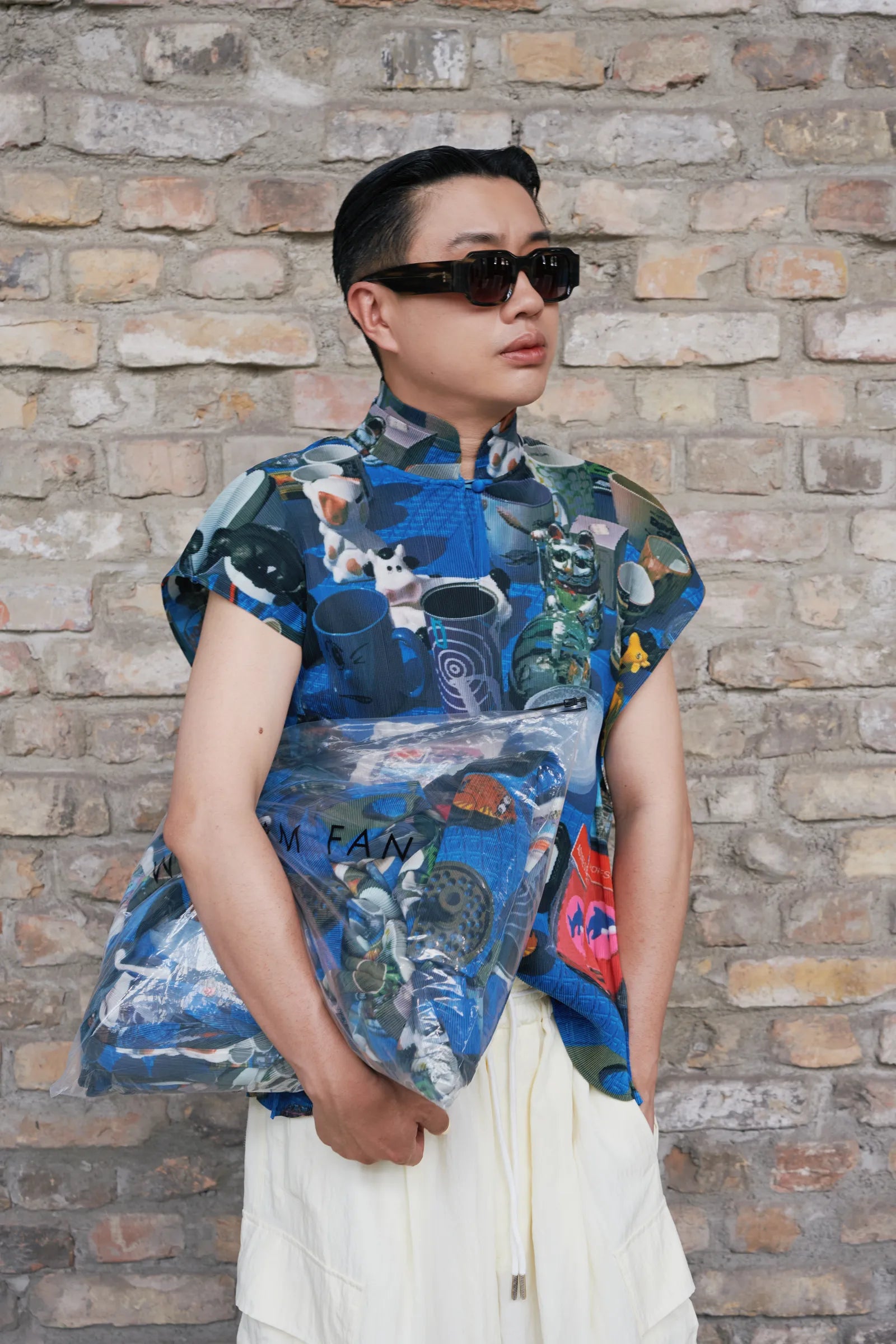 SS27 Exchange — Plissee Polo in Fleamarket Print